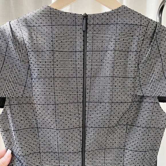 π Jason Wu Collection Runway Cap Sleeve Plaid & Polka Dot Lace Midi Dresse - Picture 9 of 16